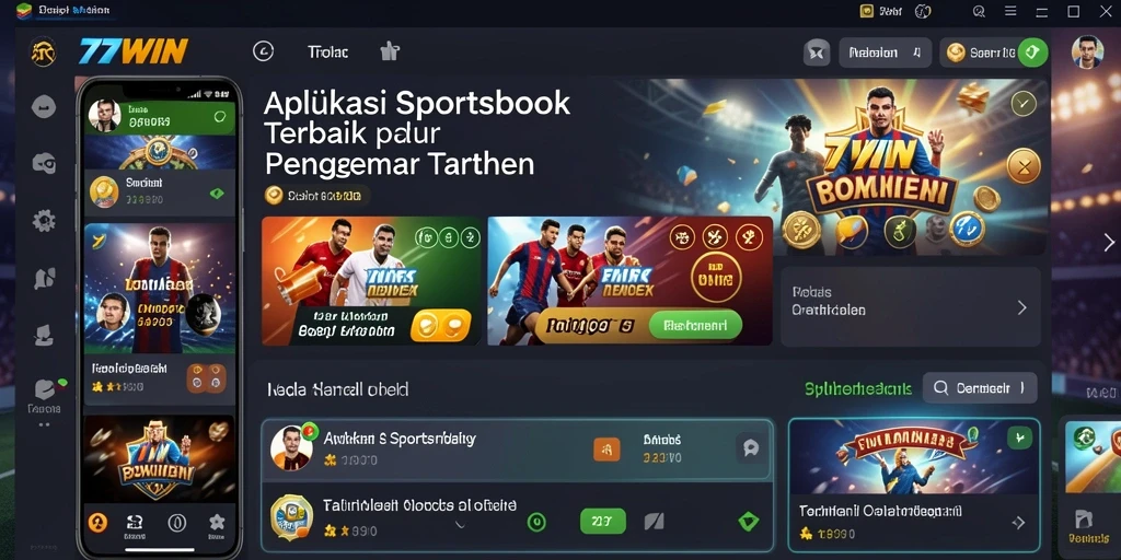 Tampilan menarik dari gameplay Sportsbook di 77WIN.