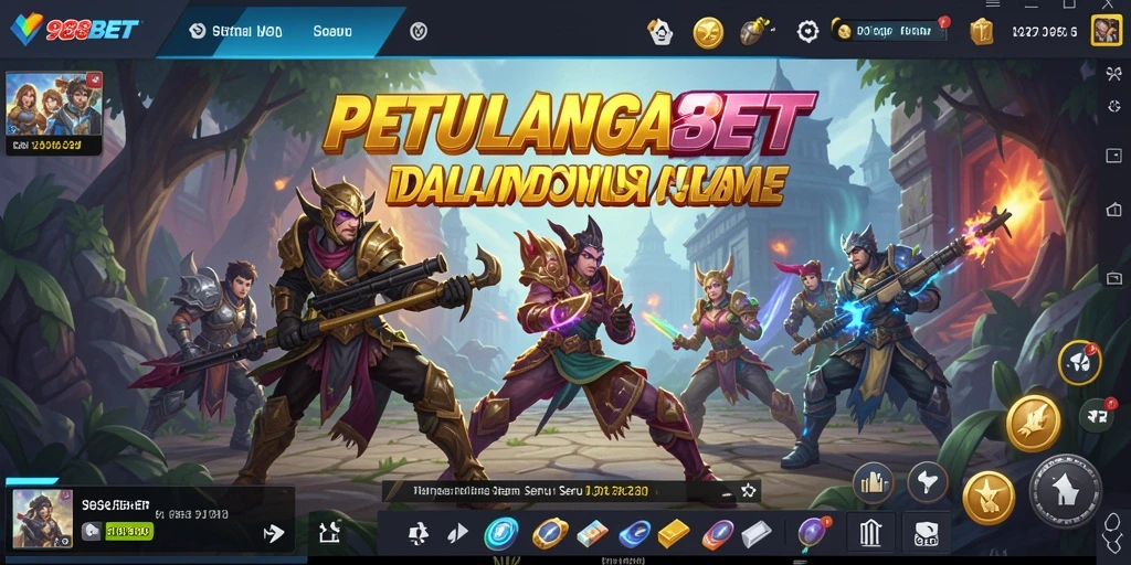 Tampilan gameplay dari 988BET yang penuh aksi dan tantangan.