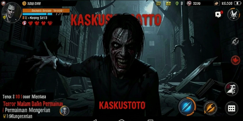 Screenshot KASKUSTOTO menampilkan gameplay mencekam dan menakutkan.