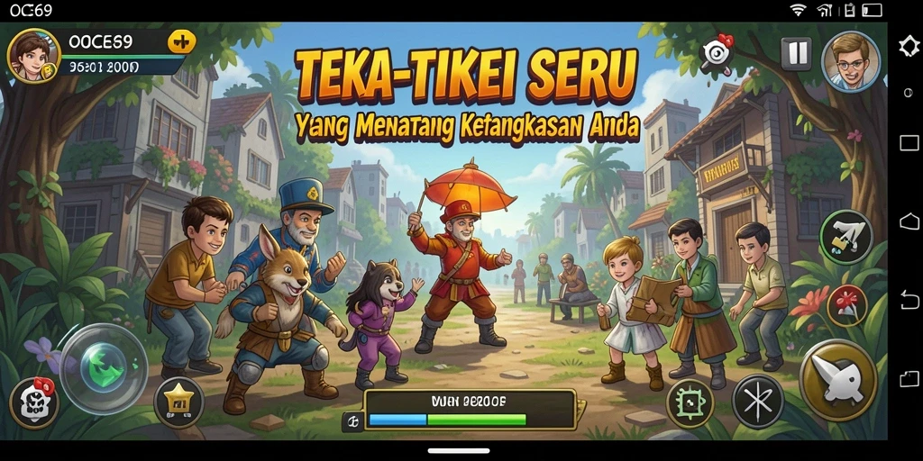 Gameplay OCE69 menampilkan tantangan teka-teki yang seru dan interaktif.
