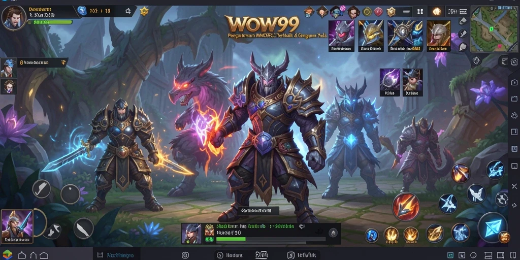 Tampilan gameplay WOW99 yang seru dalam dunia MMORPG