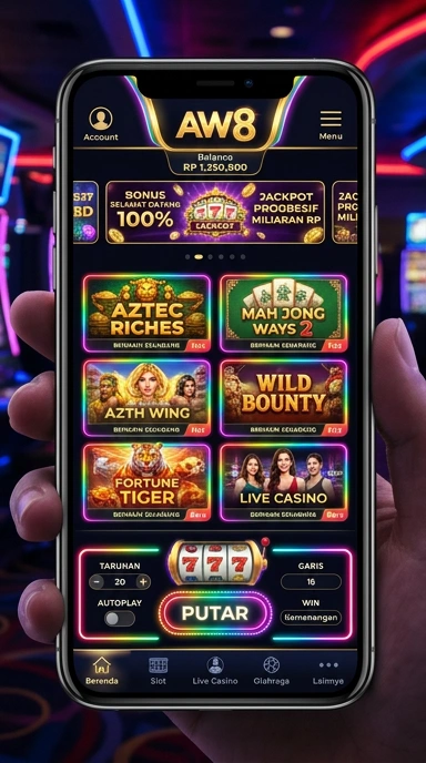 Fitur pencarian efisien yang membantu pengguna menemukan aplikasi dengan cepat di aw8.